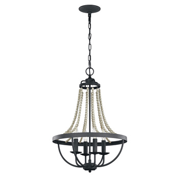 Żyrandol Nori - 4 źródła światła - Stary cynk