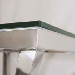 STOLIK BOCZNY GRAND - SREBRNY - 53 x 53 x 57 CM - MY HONEY HOME