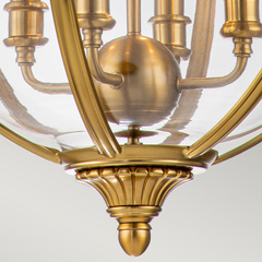 Lampa wisząca Adams - 4 źródła światła - Oksydowany mosiądz