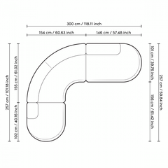 Sofa Eichholtz Björn L Lyssa Sand