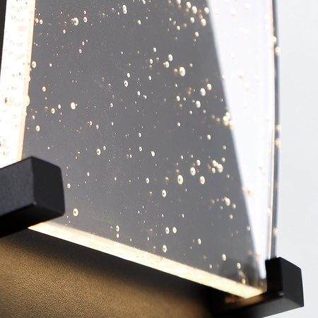 Średnia latarnia naścienna Kabo - Teksturowana czerń