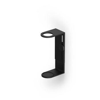 Uchwyt ścienny na butelki z dozownikiem Decor Walther Czarny mat