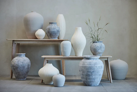 DONICA ANNA FLOWER - JASNOSZARA - 52 x 52 x 59.5 CM - LENE BJERRE - MY HONEY HOME