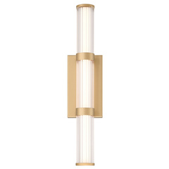 Średni kinkiet LED Fayton - Szczotkowane złoto