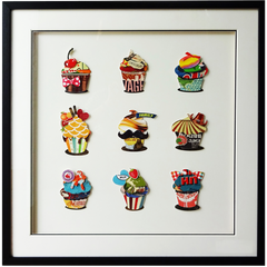 Obraz 3D Cup Cakes 104-9021