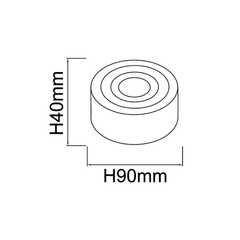 Oprawa natynkowaRullo Gold Mini IP44