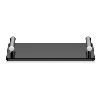 Taca Decor Walther chrom / czarny akryl
