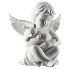 Anioł duży z kotem