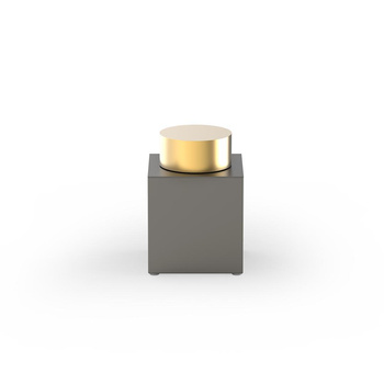 Pudełko z pokrywką Decor Walther Ciemny Metal mat /matowe złoto 24-karatowe