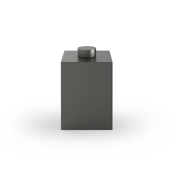 Pojemnik na papier z pokrywą Decor Walther Ciemny Metal mat