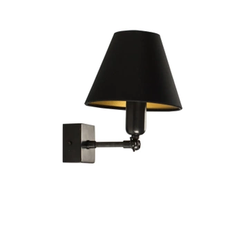 Lampa ścienna Authentage Fiston capuche na kwadratowej podstawie