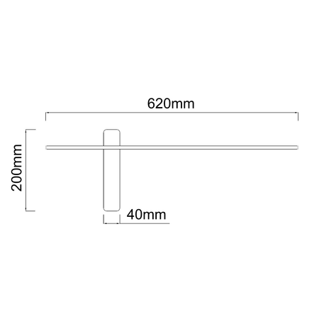 KinkietBene Parette Nero 60