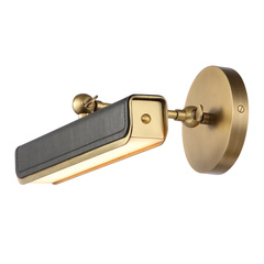 Mała obrazówka LED Valise Picture - Vintage mosiądz, skóra smokingowa