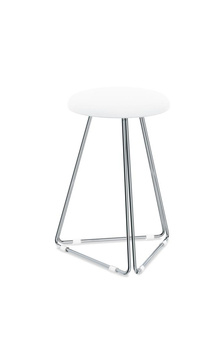 Stołek Decor Walther Chrom / Biały