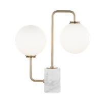 Lampa stołowa z marmurową podstawą 2 LIGHT Mitzi