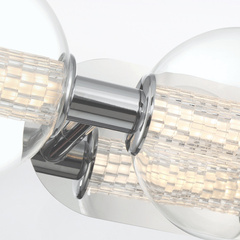 Kinkiet Atomo - 3 źródła światła - Polerowany chrom