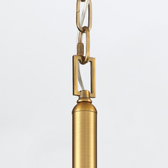 Lampa wisząca Nottingham - 1 źródło światła - Antyczny mosiądz