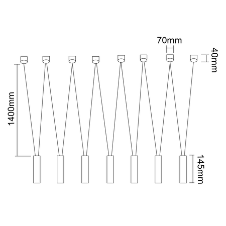 Lampa wisząca Viva VII Bianco