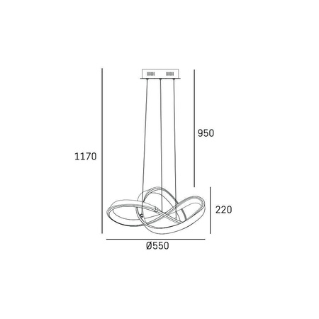 Lampa wisząca TOKYO P01670CH