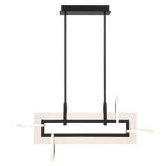 Mała lampa wyspowa Inizio - Matowa czerń