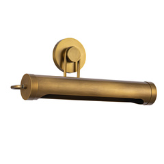 Średnia obrazówka Wynwood - 2 źródła światła - Vintage mosiądz