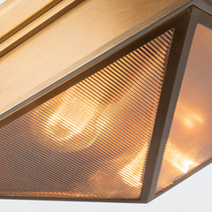 Plafon Cairo - 2 źródła światła - Vintage mosiądz