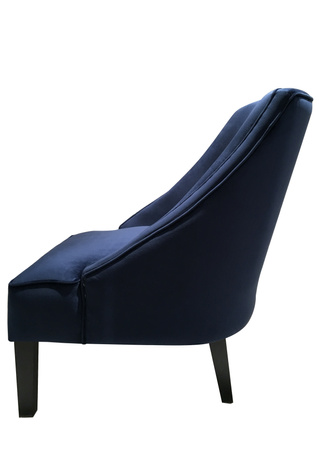 GRANATOWY WELUROWY FOTEL - MY HONEY HOME