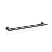 BASIC Wieszak na ręczniki Decor Walther 65 cm Podwójny Czarny mat