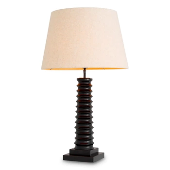 Lampa stołowa Callao piano black finish incl shade Eichholtz