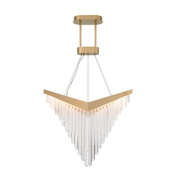 Żyrandol Vivien - Szczotkowane złoto