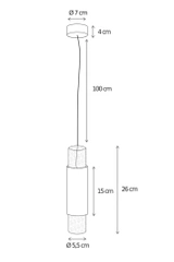 Lampa wisząca Authentage Tisselum – 1 źródło światła