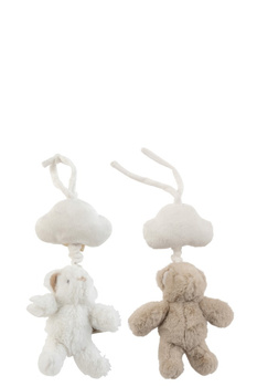 MIŚ POZYTYWKA - BIAŁY - 20X6X40CM - JOLIPA - MY HONEY HOME