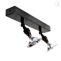Lampa kierunkowa Authentage Marron o szerokości 100 cm