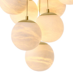 Żyrandol Sphinx antique brass finish