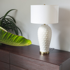 Lampa stołowa MURCIA T01033BR-WH