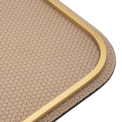 SKÓRZANA TACA ROSSINI - BEŻOWA - 31.5 x 21.5 x 1.5 CM - GIOBAGNARA - MY HONAY HOME