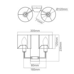 Kinkiet Casa Cromo Parette Orlicki Design