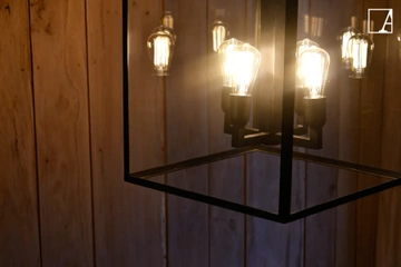 Lampa wisząca Authentage Vitrine latarnia - 4 źródła światła