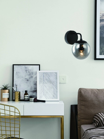 Kinkiet Bao Parette Nero Fume Orlicki Design