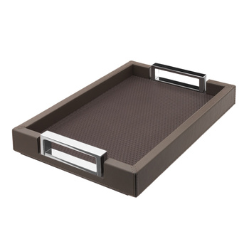 TACA SKÓRZANA VICTOR - 21.5 x 31 x 4.5 CM - GIOBAGNARA - MY HONEY HOME