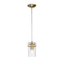 Lampa wisząca Brinley - 1 źródło światła - Szczotkowany mosiądz