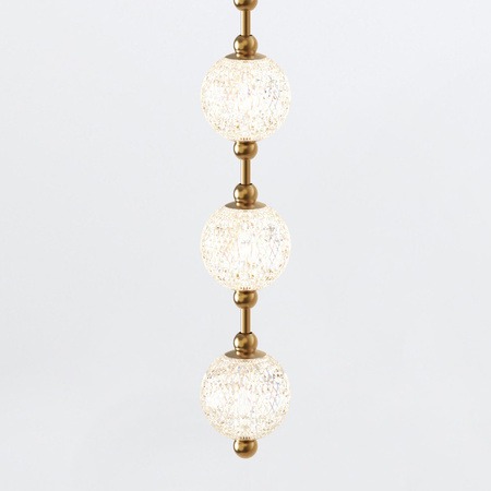 Lampa wisząca LED Marni - Naturalny mosiądz