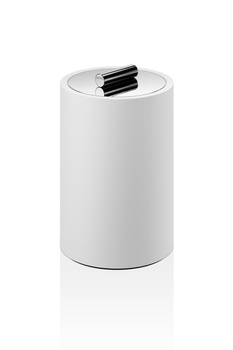 Pudełko z pokrywką duże Decor Walther Biały mat / Chrom