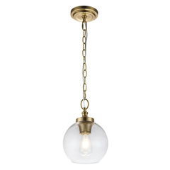 Mała lampa wisząca Tabby - 1 źródło światła - Oksydowany mosiądz