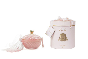 Cote Noire Świeca Art Deco Round Pink
