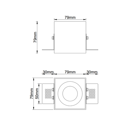 Oprawa wpuszczanaSotto Bianco
