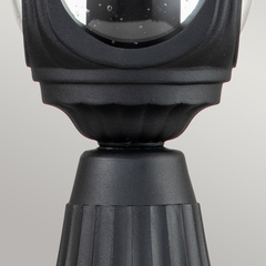 Mała latarnia stojąca Chicago - 1 źródło światła - Teksturowana czerń