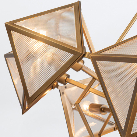 Żyrandol Cairo - 8 źródeł światła - Vintage mosiądz