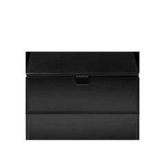 Duże pudełko z pokrywką Decor Walther Sztuczna skóra czarna