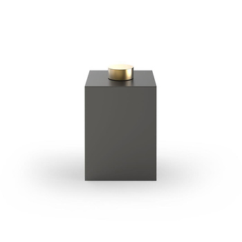 Pojemnik na papier z pokrywą Decor Walther Ciemny Metal mat /matowe złoto 24-karatowe